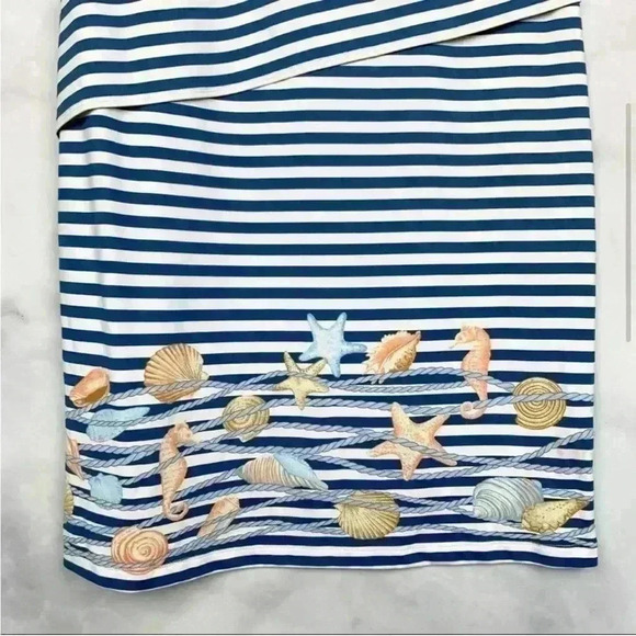 J. McLaughlin Nicola Striped Nautical Pencil Dress - Picture 5 of 9